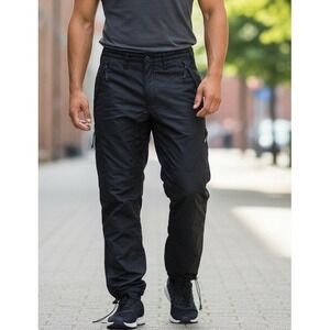 Replay Snow Pants 31" Waist Black Ski Outdoor Outer Layer Winter Y2K Zip Pockets